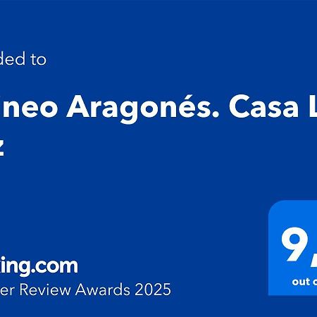 Willa Pirineo Aragones. Casa La Paz Sabiñánigo Zewnętrze zdjęcie
